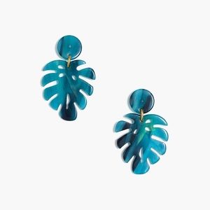 J.Crew Tortoise Leaf Statement Earrings - NWT